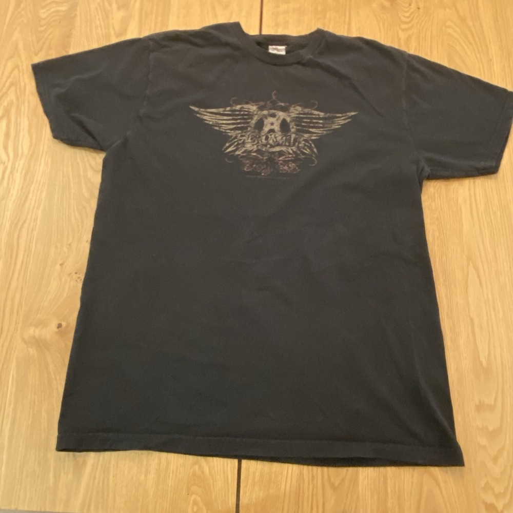 Aerosmith vintage shirt Black T-shirt‎ X-Large Bay Island